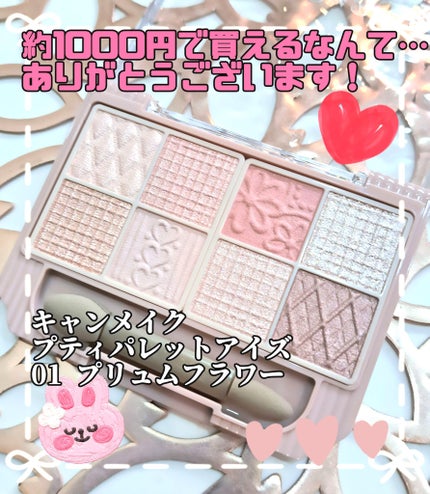 プティパレットアイズ/キャンメイク/パウダーアイシャドウを使ったクチコミ(1枚目)