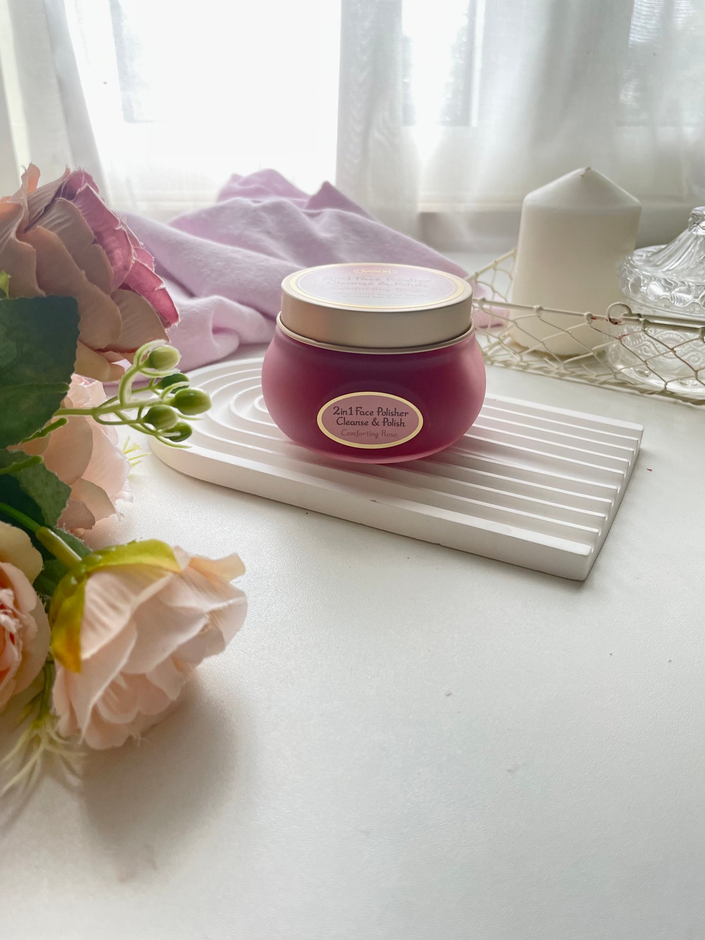 フェイスポリッシャー コンフォーティング・ローズ/SABON/スクラブ・ゴマージュを使ったクチコミ(4枚目)