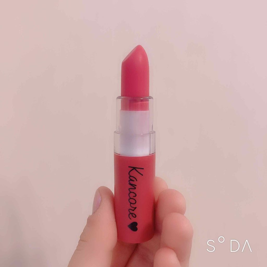 カンコレ マットリップスティック/DAISO/口紅を使ったクチコミ（2枚目）