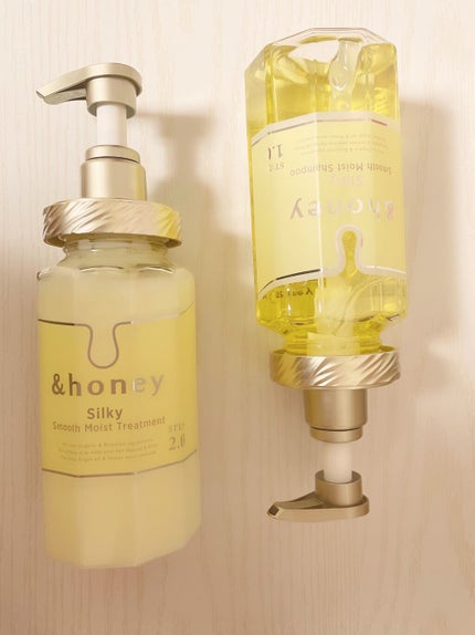 シルキー スムースモイスチャー シャンプー 1.0/ヘアトリートメント 2.0/&honey/市販シャンプーを使ったクチコミ(2枚目)
