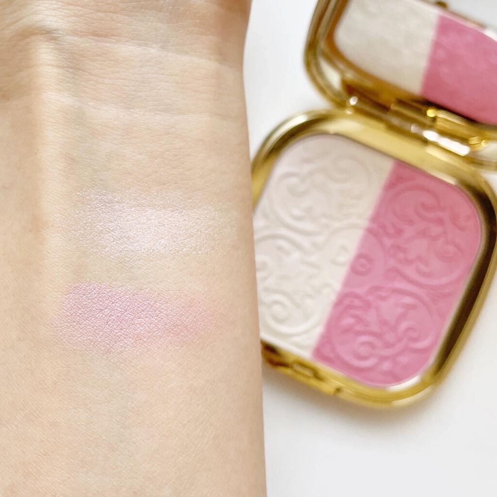 ソーラーグロウ イルミネーティングパウダー デュオ Sweet Pink/DOLCE&GABBANA BEAUTY/ハイライトを使ったクチコミ（3枚目）