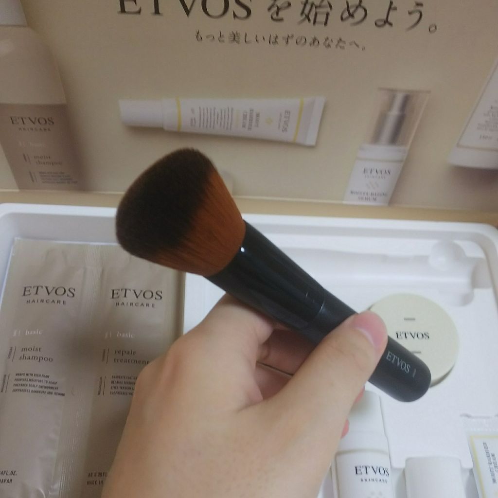 フェイスカブキブラシ/エトヴォス/メイクブラシを使ったクチコミ（2枚目）