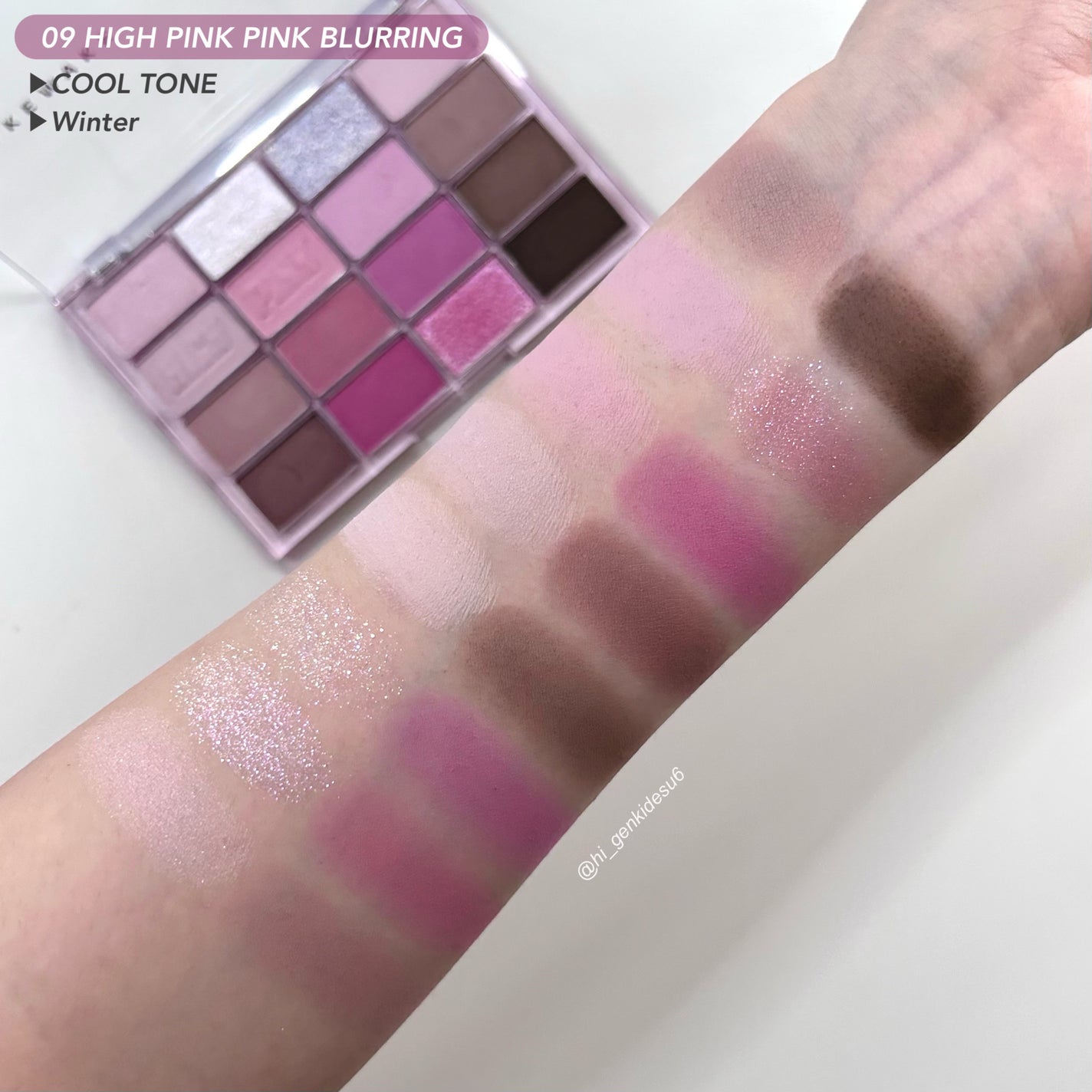 ソフトブラーリングアイパレット/wakemake/アイシャドウパレットを使ったクチコミ(2枚目)