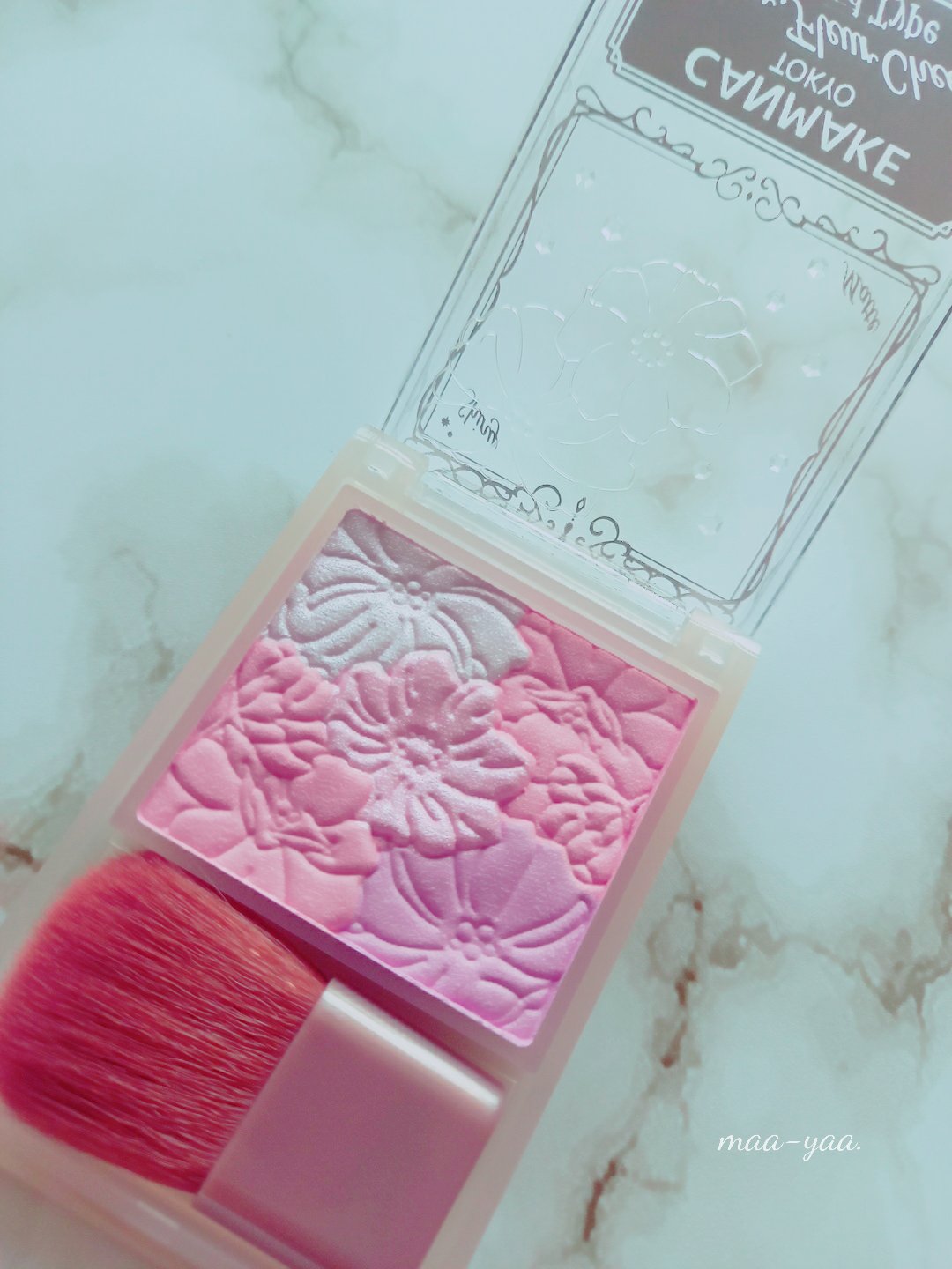 グロウフルールチークス（ブレンドタイプ）/キャンメイク/パウダーチークを使ったクチコミ（2枚目）