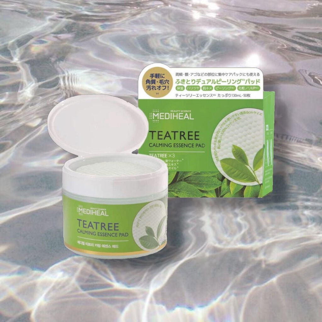 ティーツリーカーミングエッセンスパッド/MEDIHEAL/トナーパッドを使ったクチコミ(1枚目)