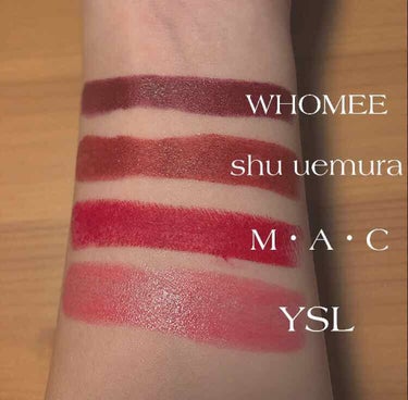 ルージュ アンリミテッド マット/shu uemura/口紅を使ったクチコミ（2枚目）