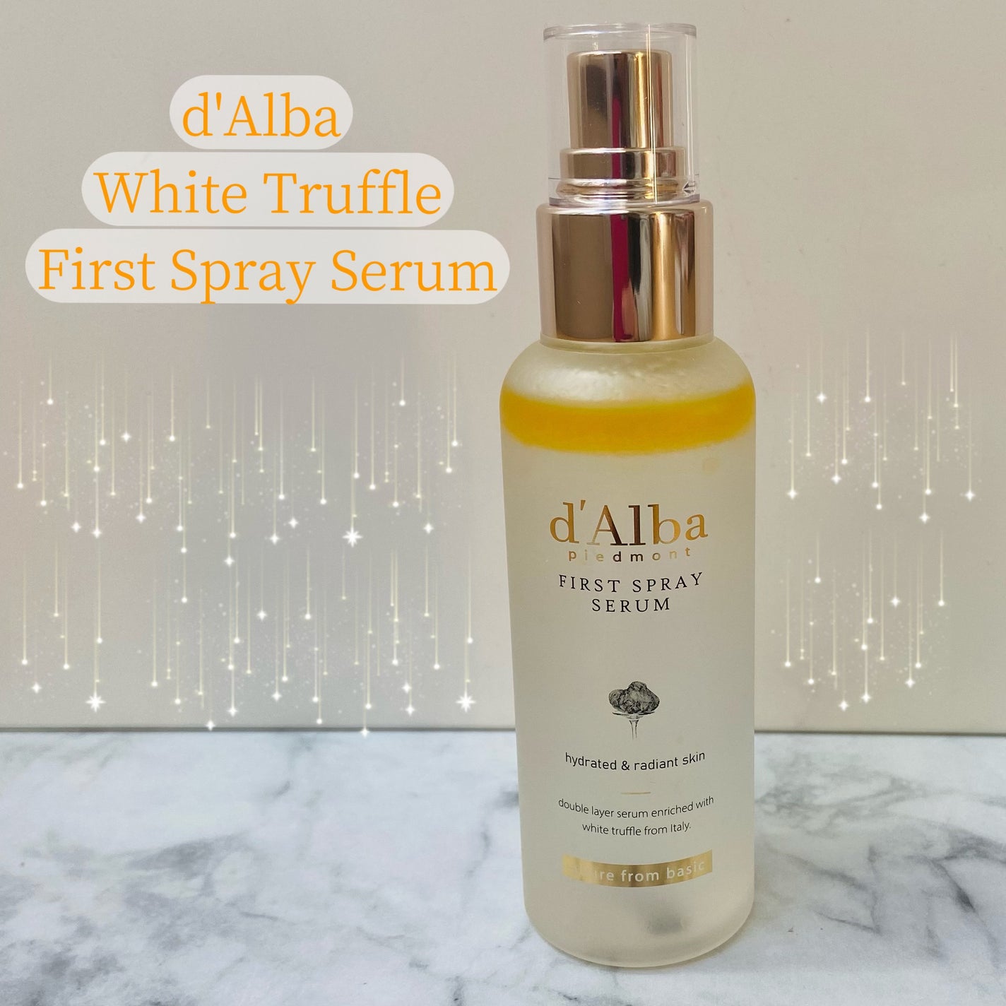 ダルバ ホワイトトリュフファーストスプレーセラム/ダルバ/ミスト状化粧水を使ったクチコミ(1枚目)