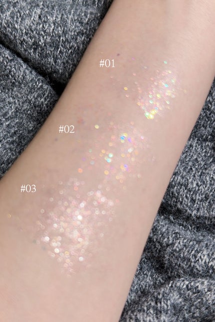 スターリット リキッドグリッター/dasique/メイクアップを使ったクチコミ(3枚目)