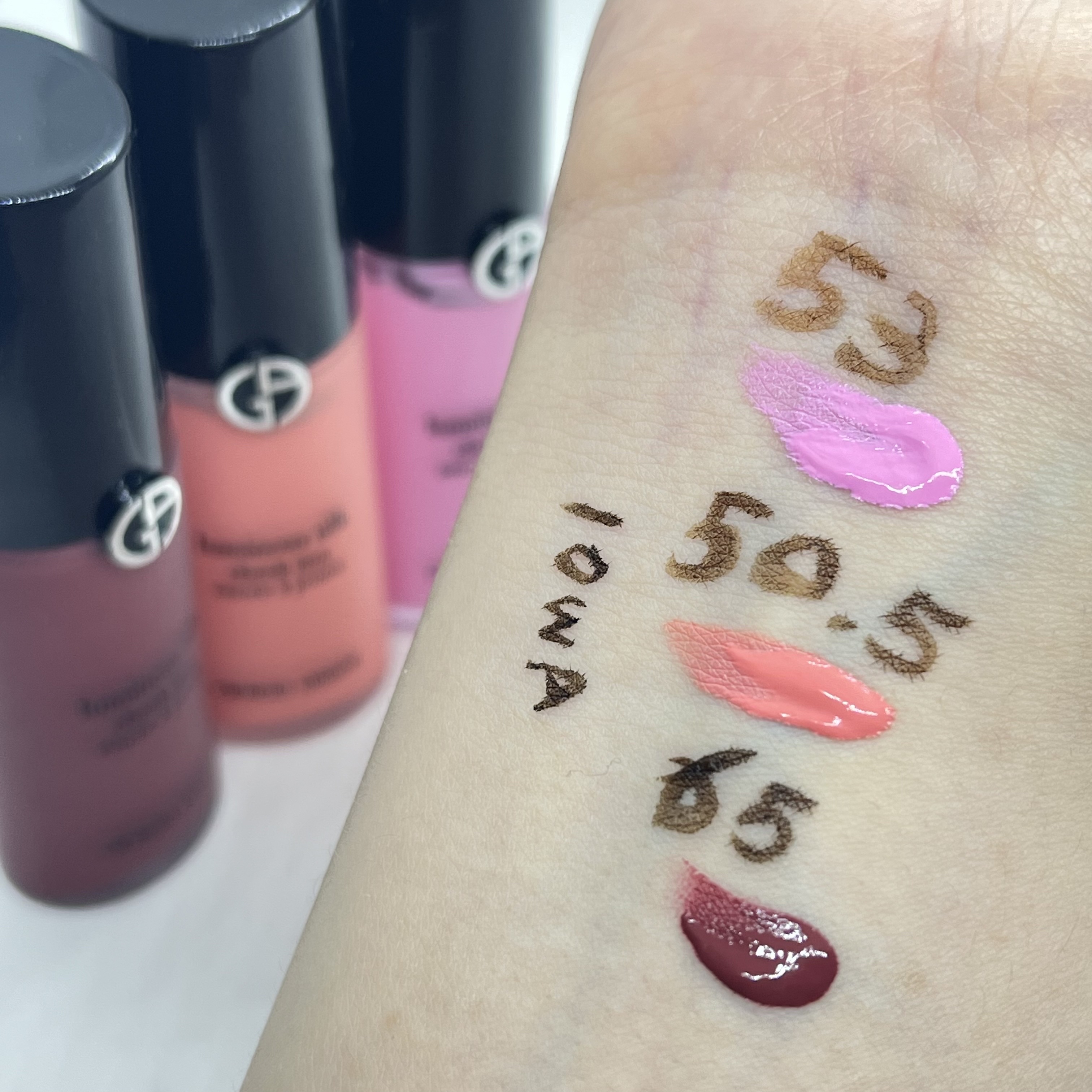 ルミナス シルク チーク ティント ＃50.5/ジョルジオ アルマーニ ビューティ/ジェル・クリームチークを使ったクチコミ（1枚目）