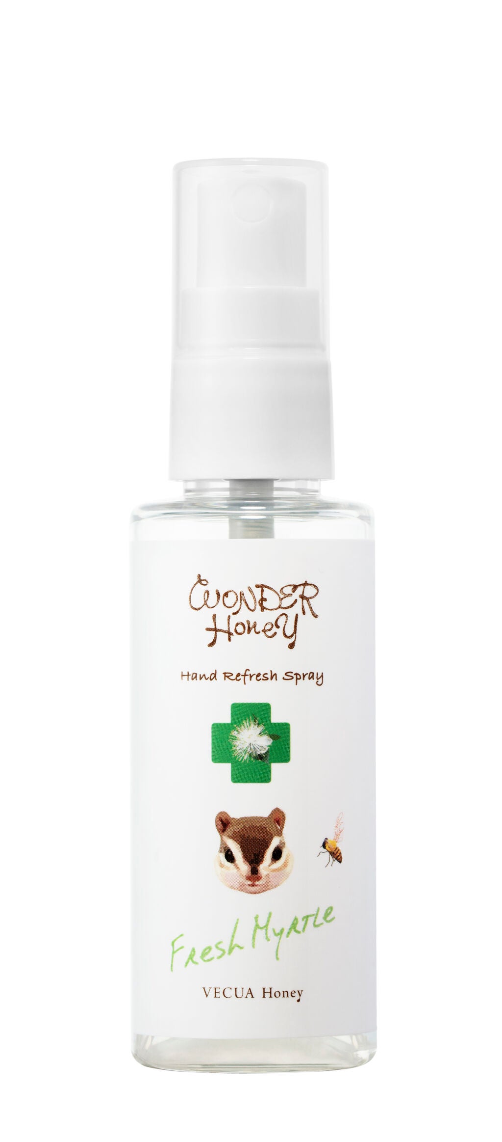 ワンダーハニー 手指すっきりハンドスプレー 朝摘みマートル