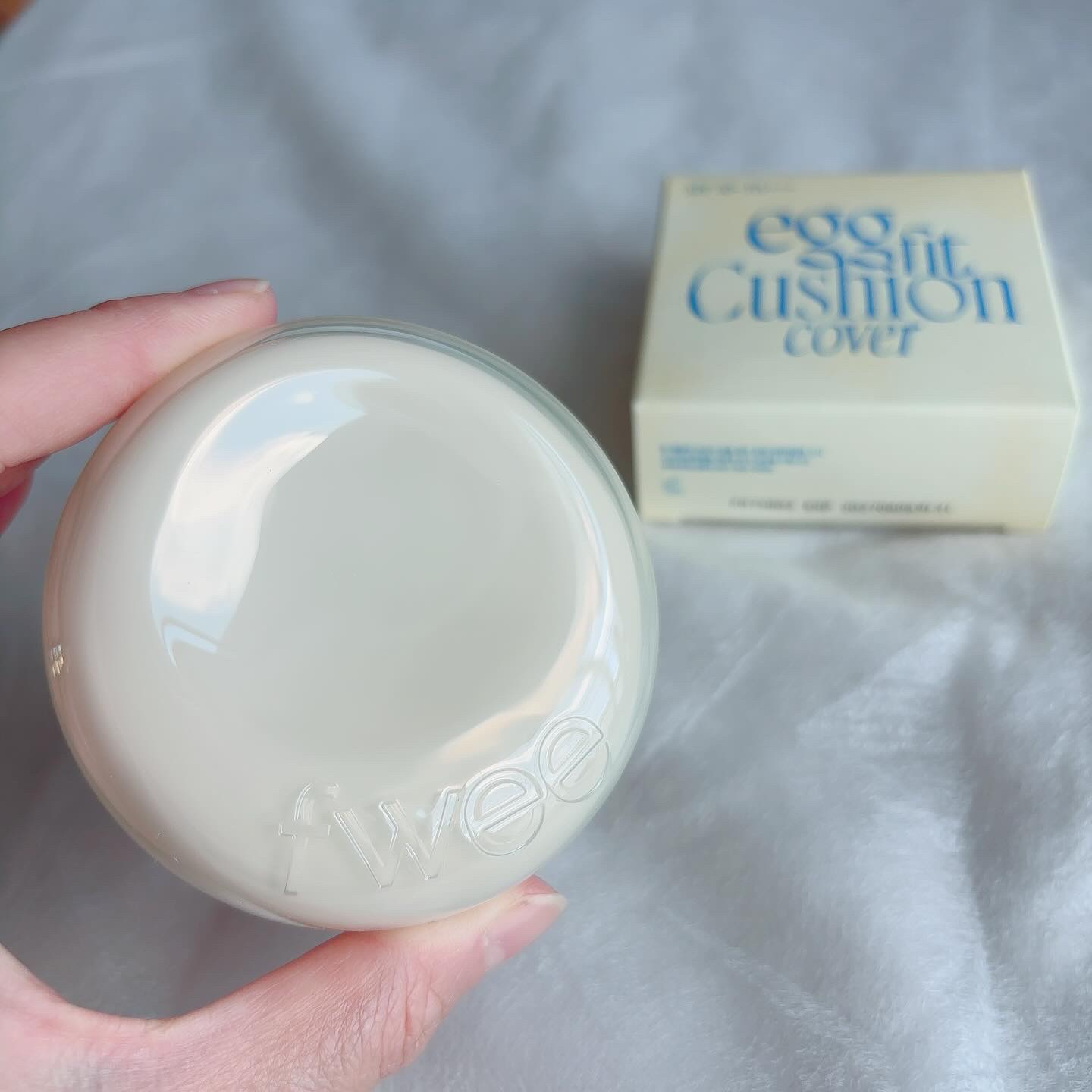 フィー クッションエッグフィットカバー/fwee/クッションファンデーションを使ったクチコミ（3枚目）