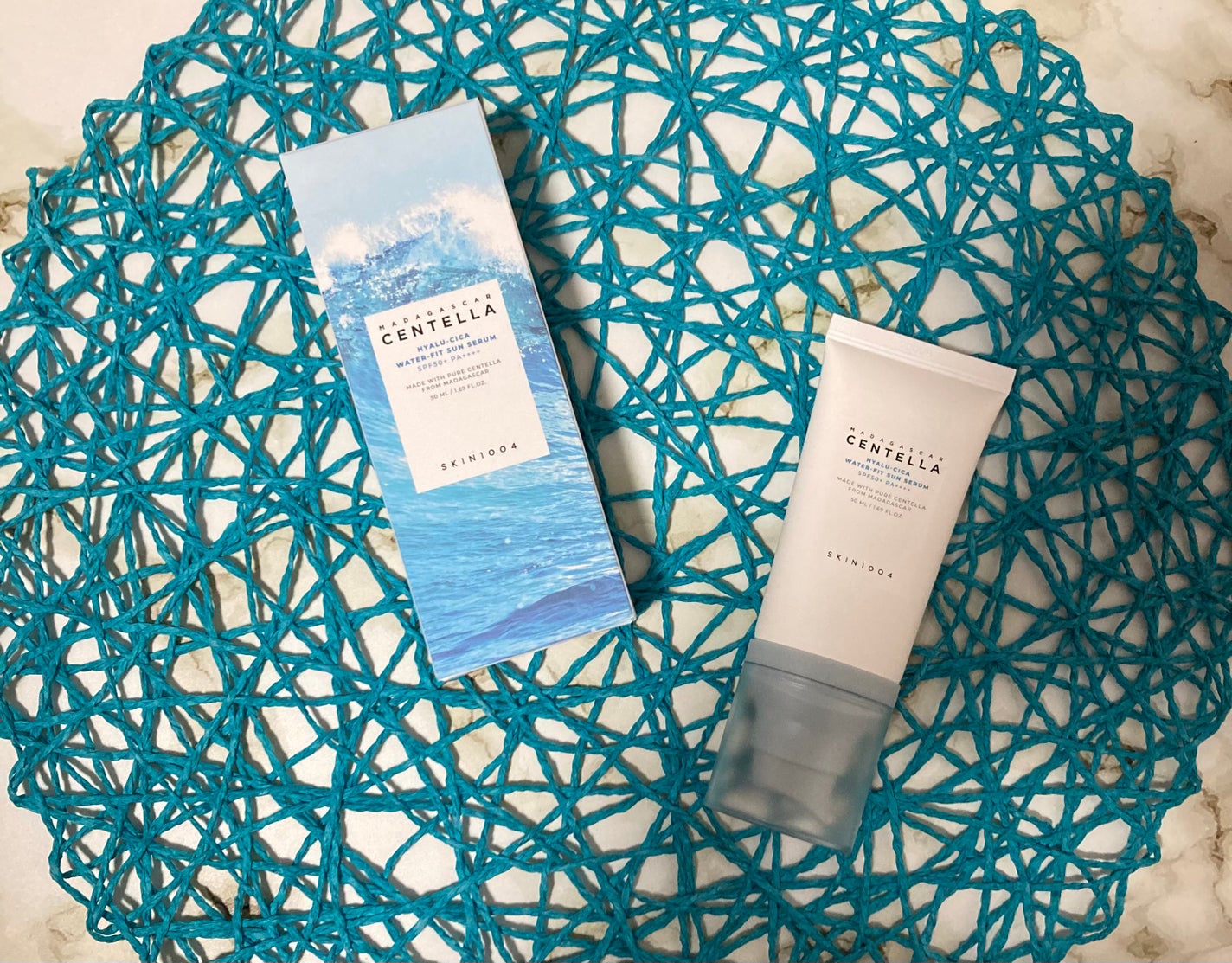 ヒアルーシカ ウォーターフィット サンセラム/SKIN1004/日焼け止めローションを使ったクチコミ(1枚目)