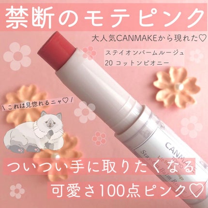 ステイオンバームルージュ/キャンメイク/口紅を使ったクチコミ(1枚目)