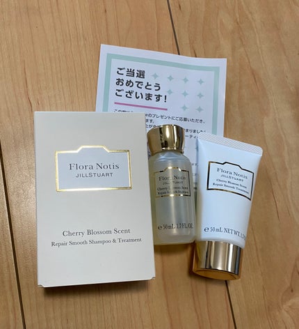 チェリーブロッサム リペアスムースシャンプー / リペアスムーストリートメント/Flora Notis JILL STUART/市販シャンプーを使ったクチコミ(1枚目)