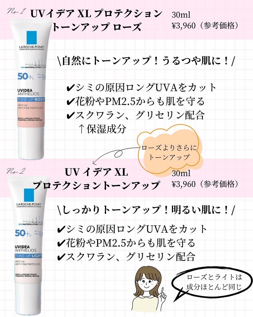 UVイデア XL プロテクショントーンアップ/ラ ロッシュ ポゼ/日焼け止めクリームを使ったクチコミ（2枚目）