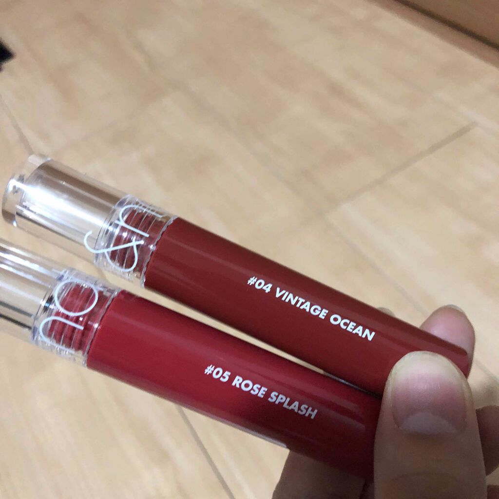 グラスティングウォーターティント/rom&nd/リップティントを使ったクチコミ(1枚目)