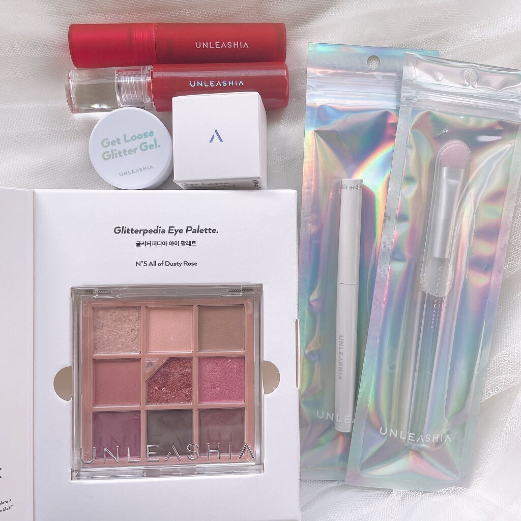 ゲットルーズグリッタージェル/unleashia/グリッターを使ったクチコミ(7枚目)