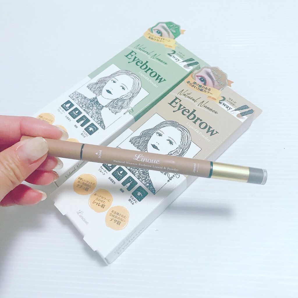 アイブロウL&P 01オリーブ NNLP-01/Linoue/パウダーアイブロウを使ったクチコミ（3枚目）