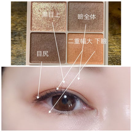 シルキースフレアイズ(マットタイプ)/キャンメイク/アイシャドウパレットを使ったクチコミ(3枚目)