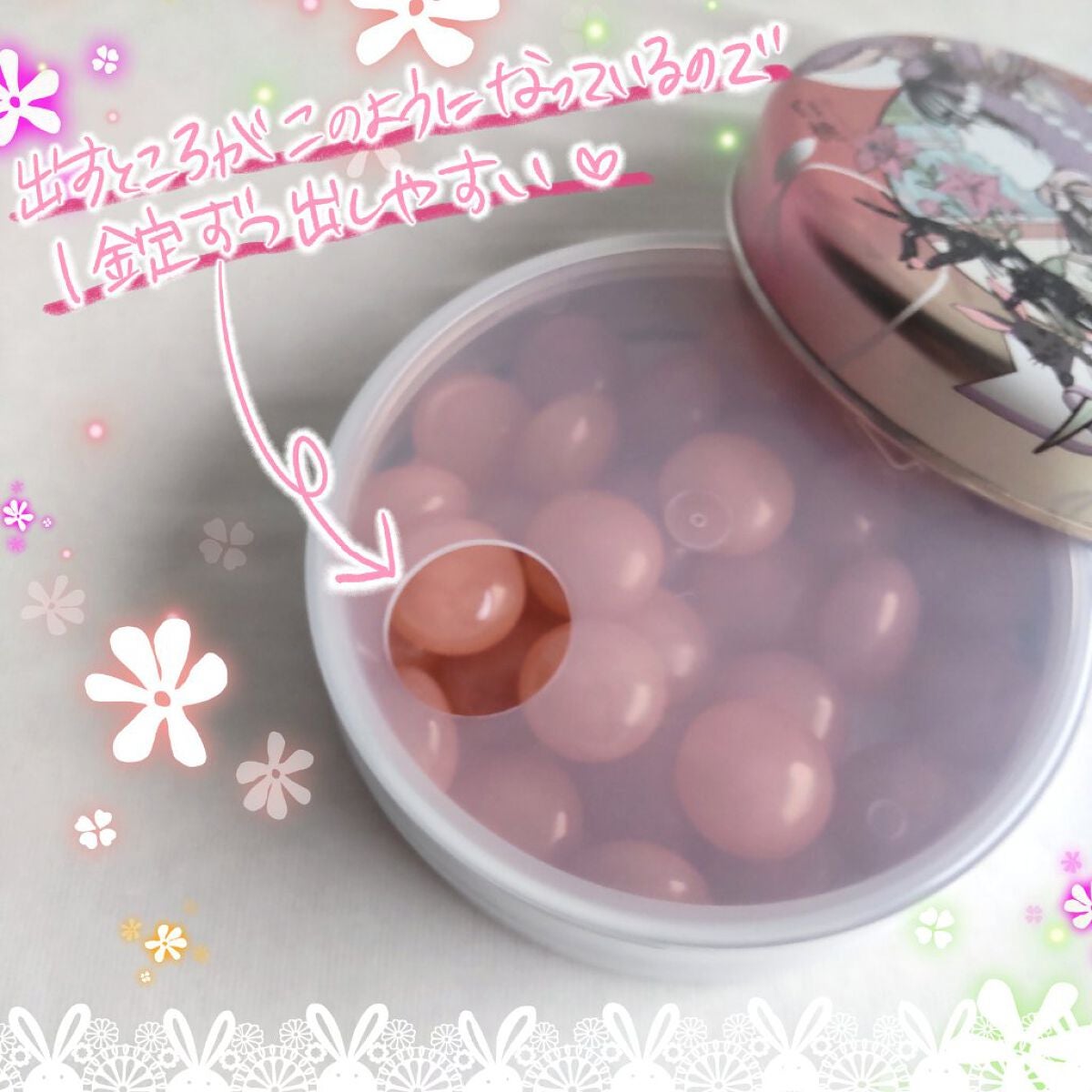 浅田飴糖衣 白桃 中村佑介氏デザイン缶/浅田飴/その他を使ったクチコミ(3枚目)