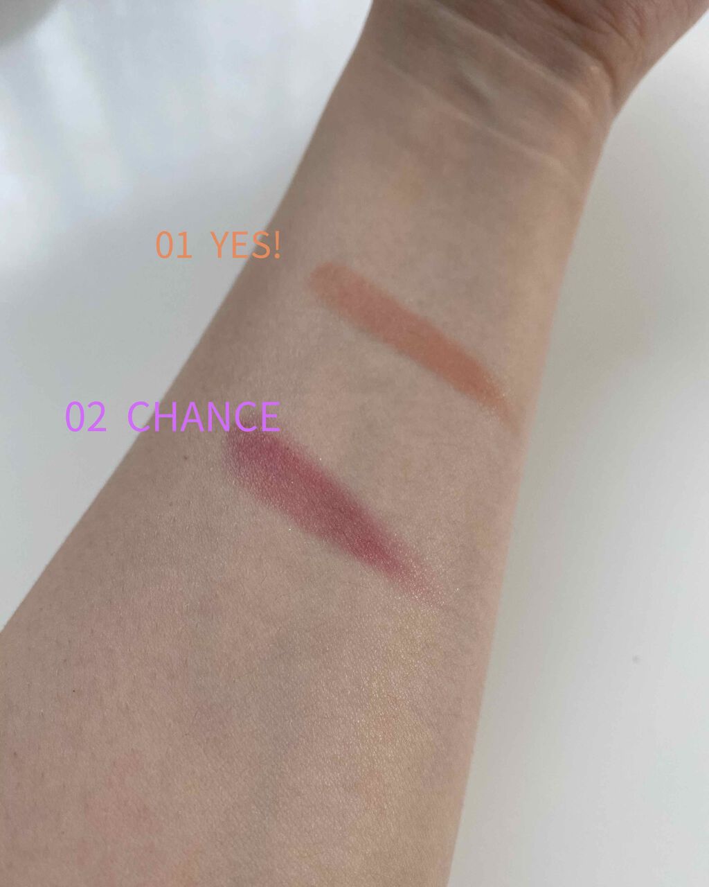 N by ONLY MINERALS ミネラルソリッドチーク コンプリート 02 CHANCE/ONLY MINERALS/ジェル・クリームチークを使ったクチコミ（2枚目）