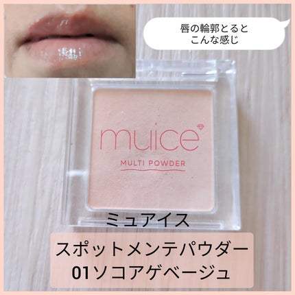 スポットメンテパウダー/muice/プレストパウダーを使ったクチコミ(1枚目)