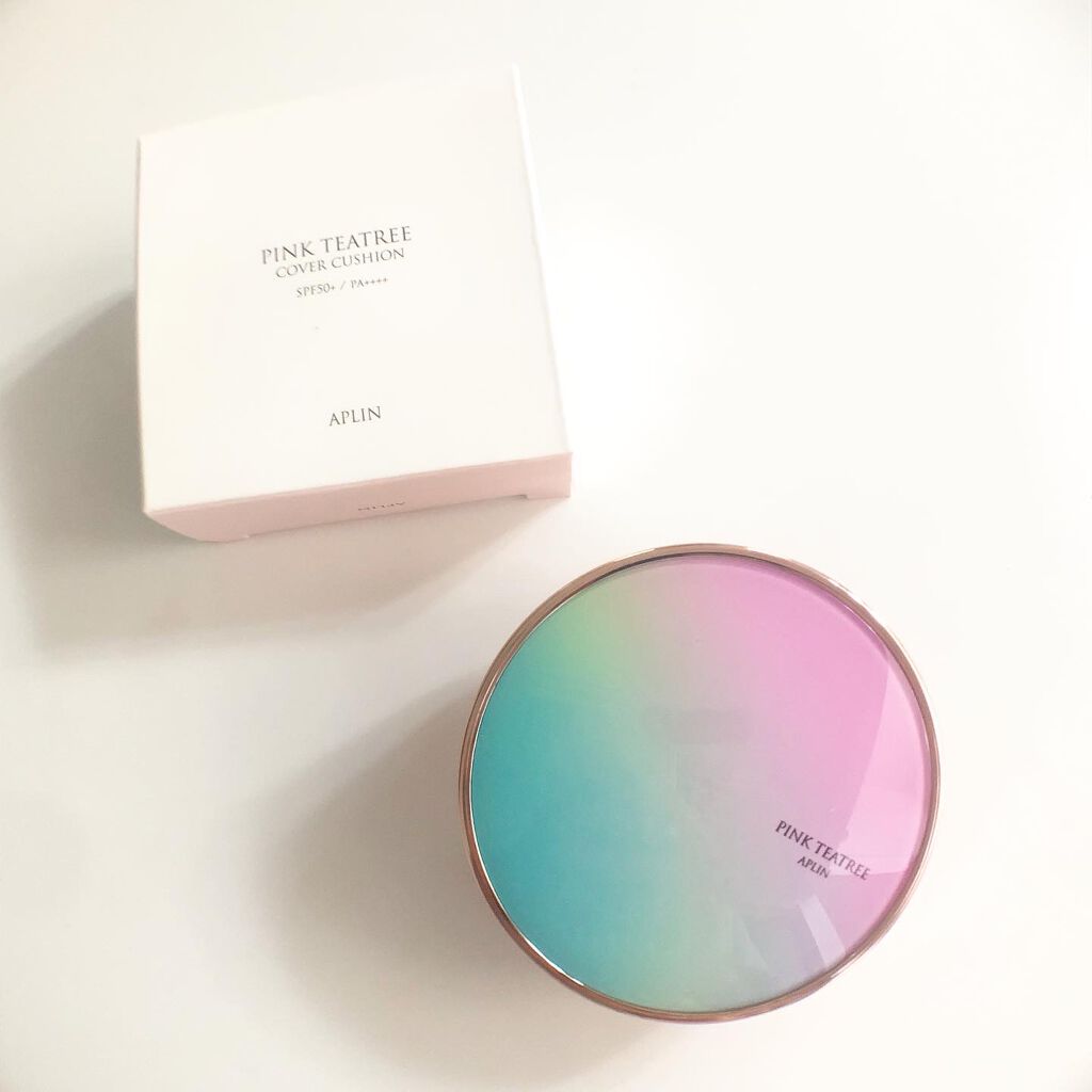 ピンクティーツリーカバークッション/APLIN/クッションファンデーションを使ったクチコミ(1枚目)
