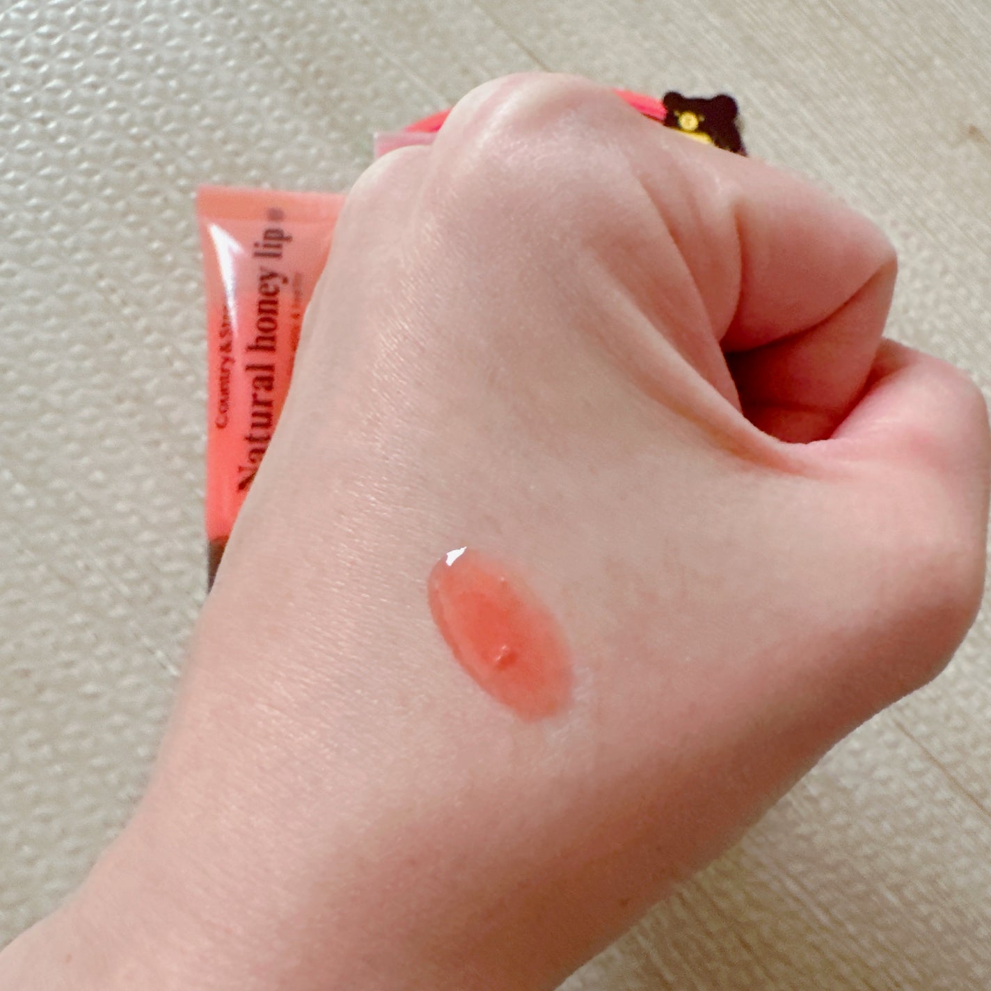 ハニーフルリップ もも色ボリューム/カントリー&ストリーム/リップ美容液を使ったクチコミ(3枚目)