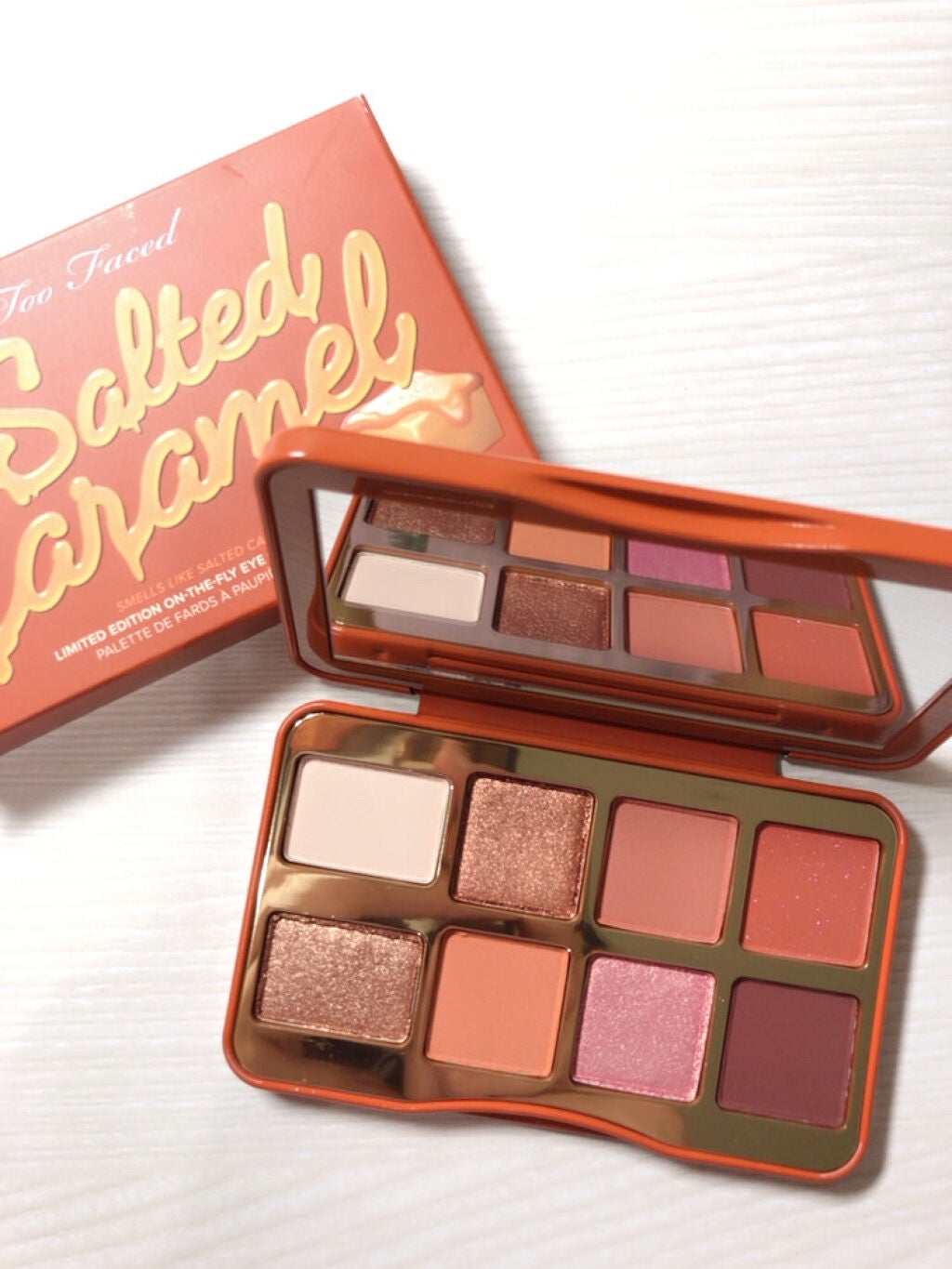 ソルテッド キャラメル ミニ アイシャドウ パレット/Too Faced/アイシャドウパレットを使ったクチコミ(2枚目)