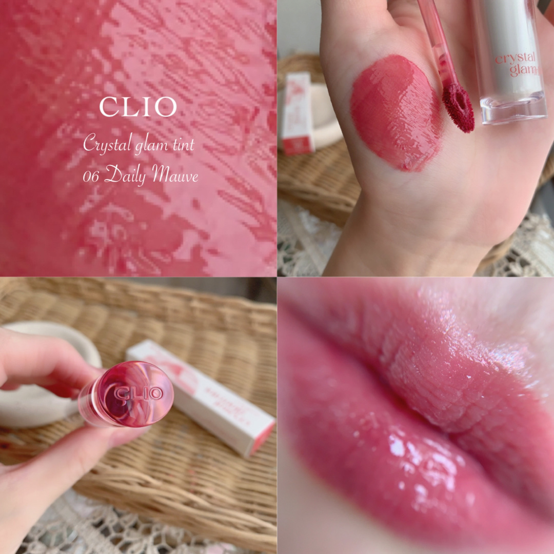 クリスタル グラム ティント 06 デイリーモーブ(DAILY MAUVE)/CLIO/リップティントを使ったクチコミ（1枚目）