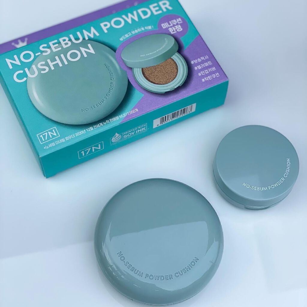 ノーセバム パウダー クッション/innisfree/クッションファンデーションを使ったクチコミ(1枚目)