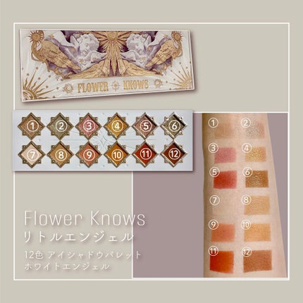 リトルエンジェル12色アイシャドウパレット/FlowerKnows/アイシャドウパレットを使ったクチコミ(2枚目)