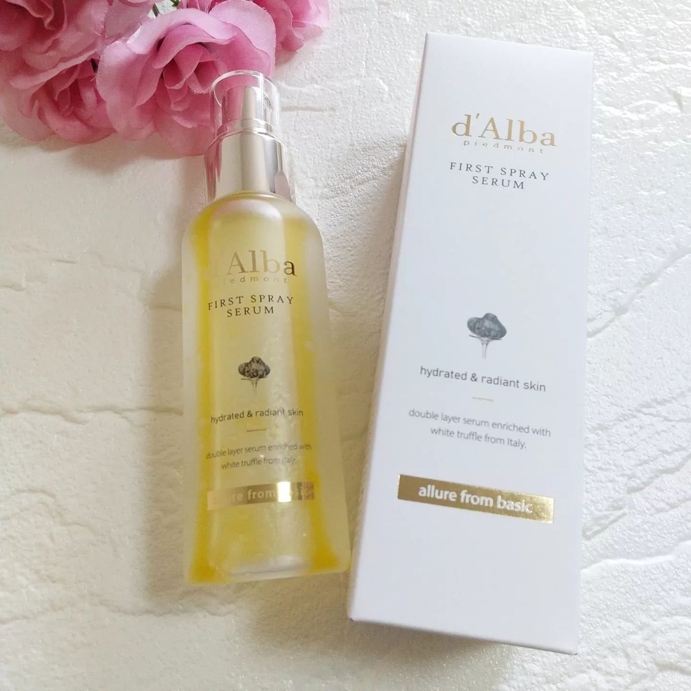 ダルバ ホワイトトリュフファーストスプレーセラム/ダルバ/ミスト状化粧水を使ったクチコミ(2枚目)