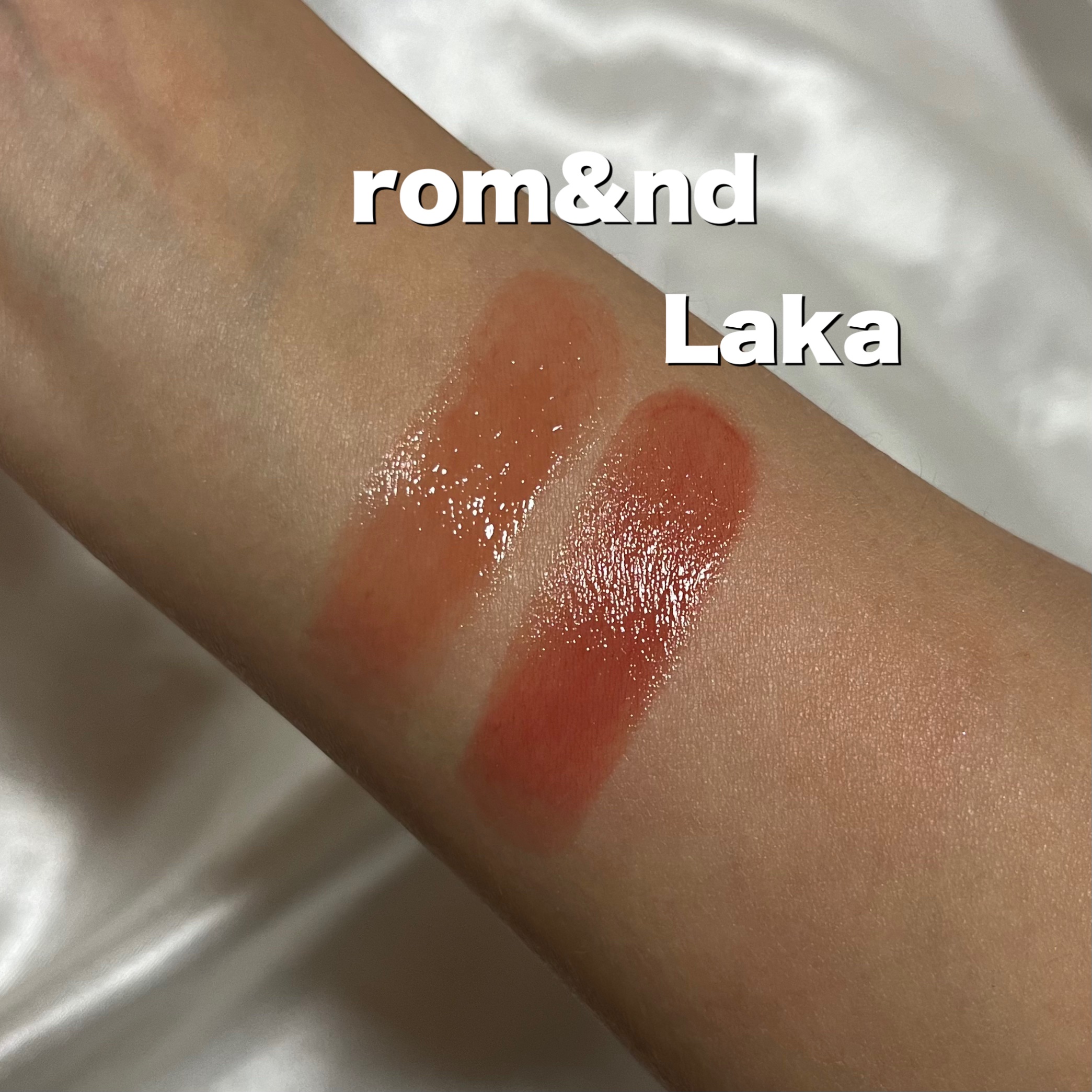 グラスティングメルティングバーム/rom&nd/リップバームを使ったクチコミ（2枚目）