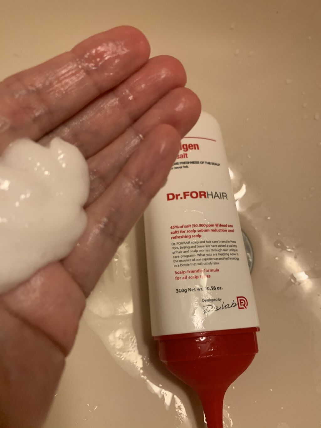 フォリゲンシーソルトスケーラー(頭皮用シャンプー)/Dr.FORHAIR/市販シャンプーを使ったクチコミ（1枚目）