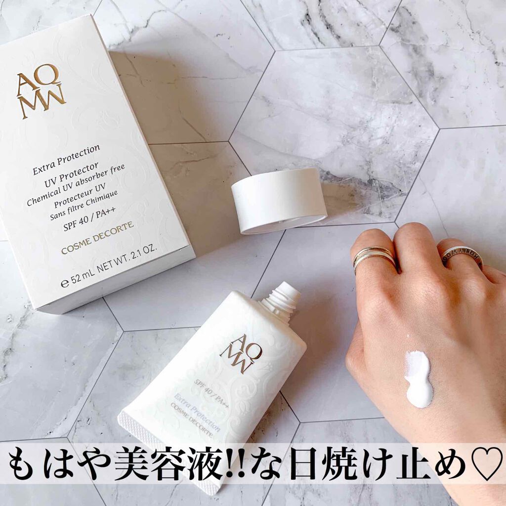DECORTÉ AQ MW エクストラ プロテクションのクチコミ「AQ MW　エクストラ プロテクション ［医薬部外品］﻿
SPF40/PA++﻿
¥8,000.....」（1枚目）