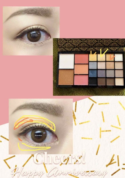 メイクアップブック/マリブビューティー/アイシャドウパレットを使ったクチコミ(1枚目)