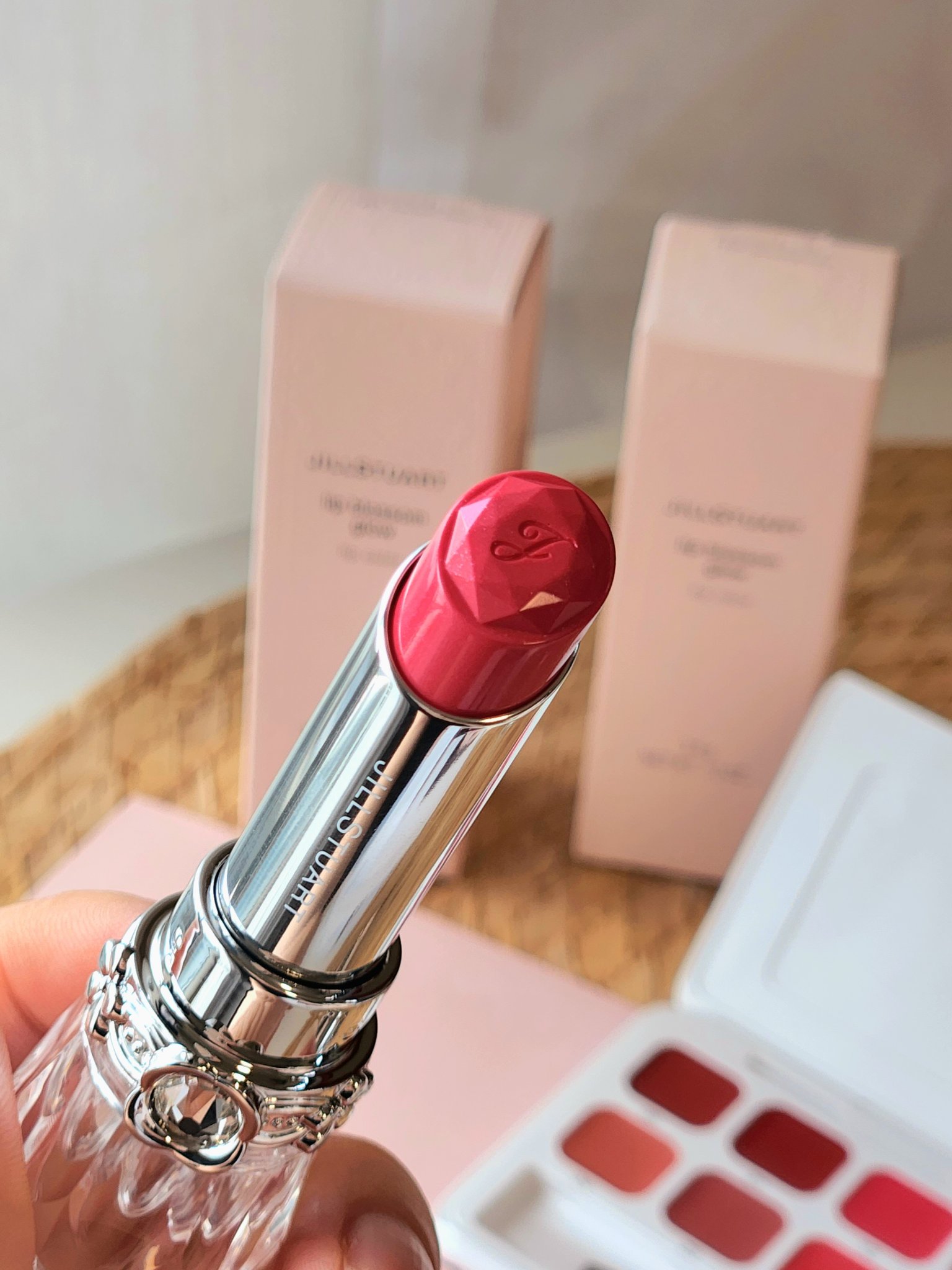 ジルスチュアート　リップブロッサム グロウ 15 dancing tulip/JILL STUART/口紅を使ったクチコミ（3枚目）