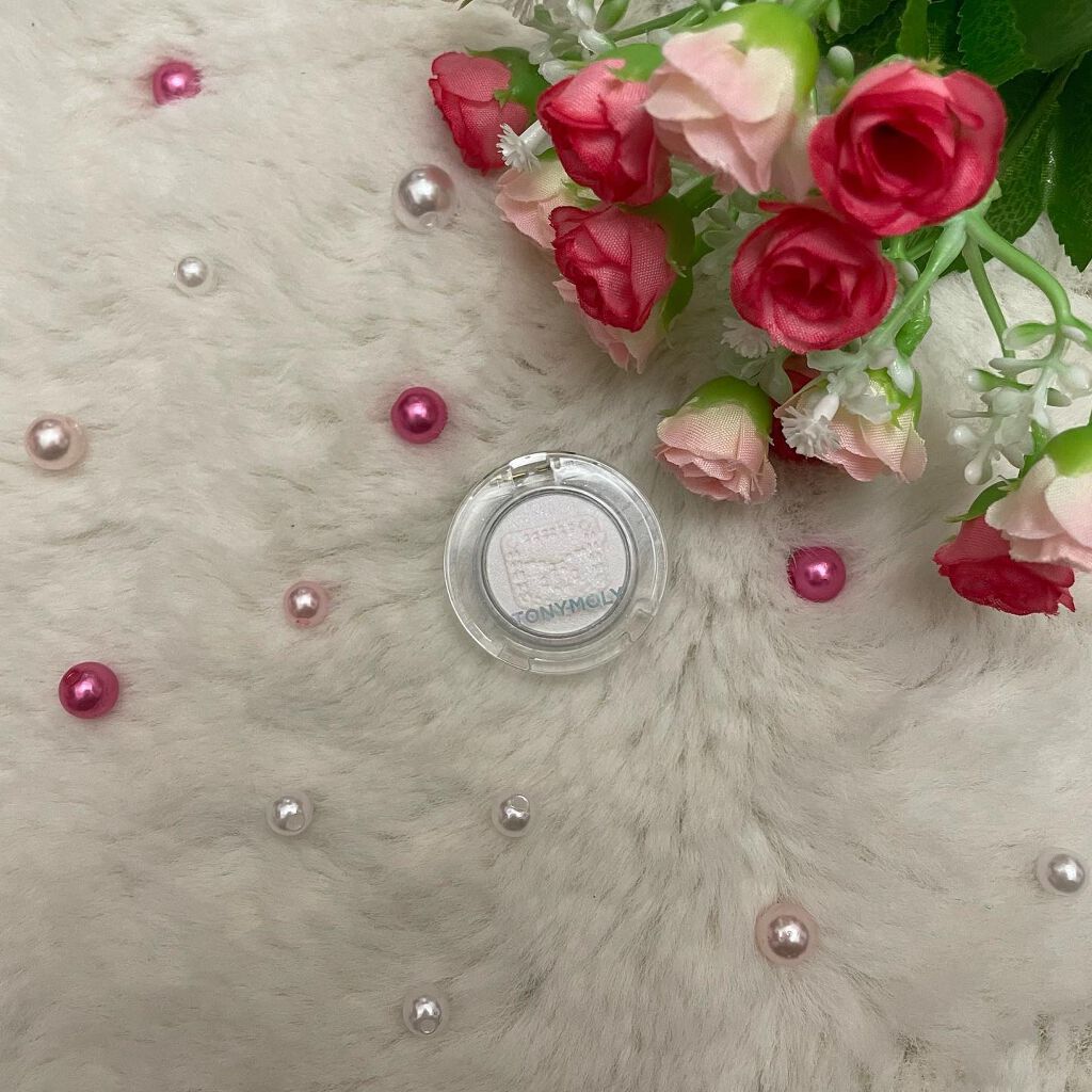 クリスタルシングルアイシャドウ/TONYMOLY/単色アイシャドウを使ったクチコミ(2枚目)