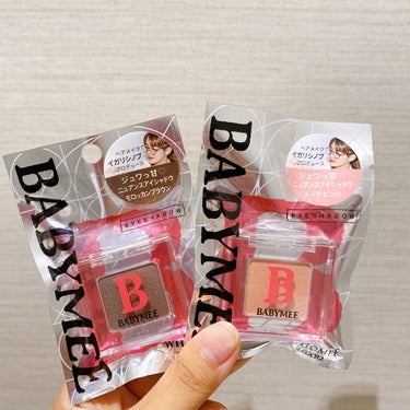 BABYMEE ニュアンスカラー シャドウのクチコミ「\ニュアンスカラー シャドウ/

nude pink
じゅるっとしたナチュラルなツヤのヌーディ.....」（3枚目）