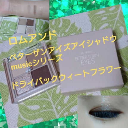 ベターザンアイズ ミュージックシリーズ/rom&nd/アイシャドウパレットを使ったクチコミ(1枚目)