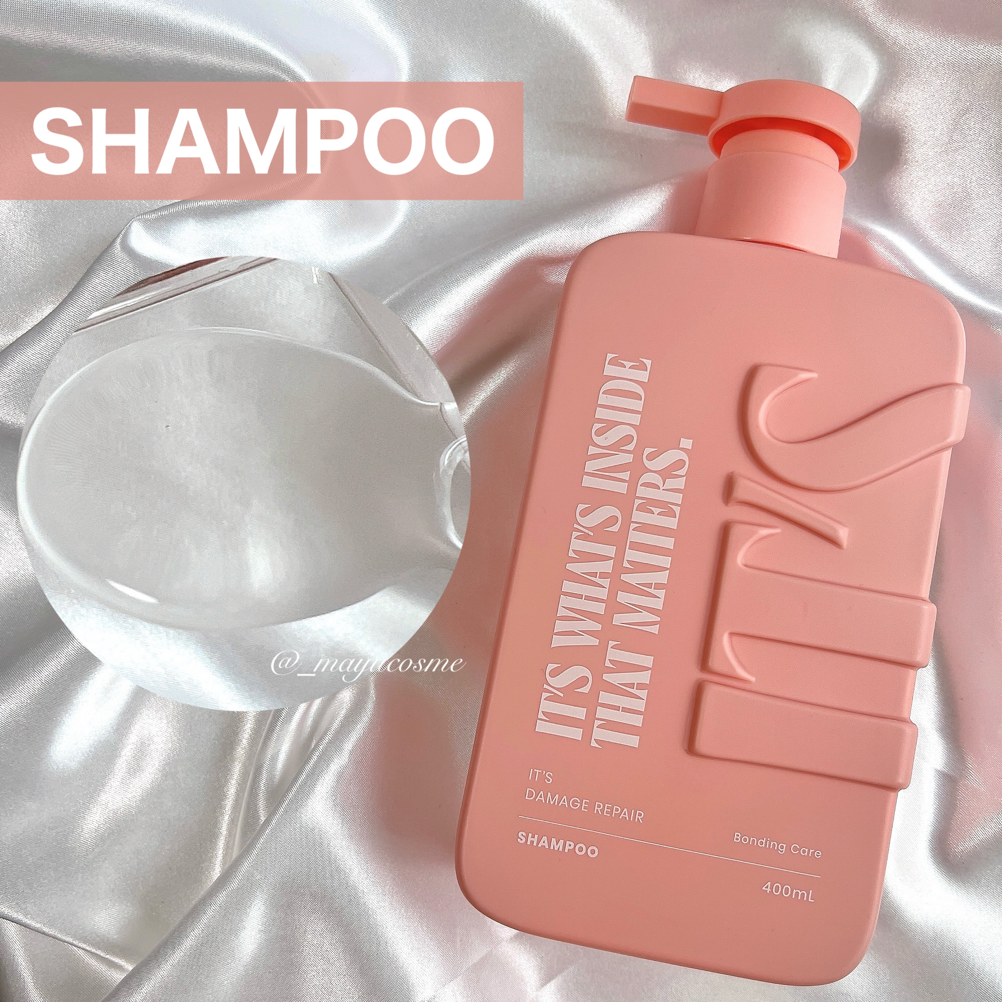 ダメージリペア ボンディングケア シャンプー/トリートメント シャンプー400ml/IT’S WHAT’S INSIDE THAT MATTERS./市販シャンプーを使ったクチコミ（2枚目）