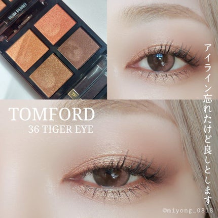 アイ カラー クォード C  36 タイガー アイ/TOM FORD BEAUTY/アイシャドウパレットを使ったクチコミ(2枚目)