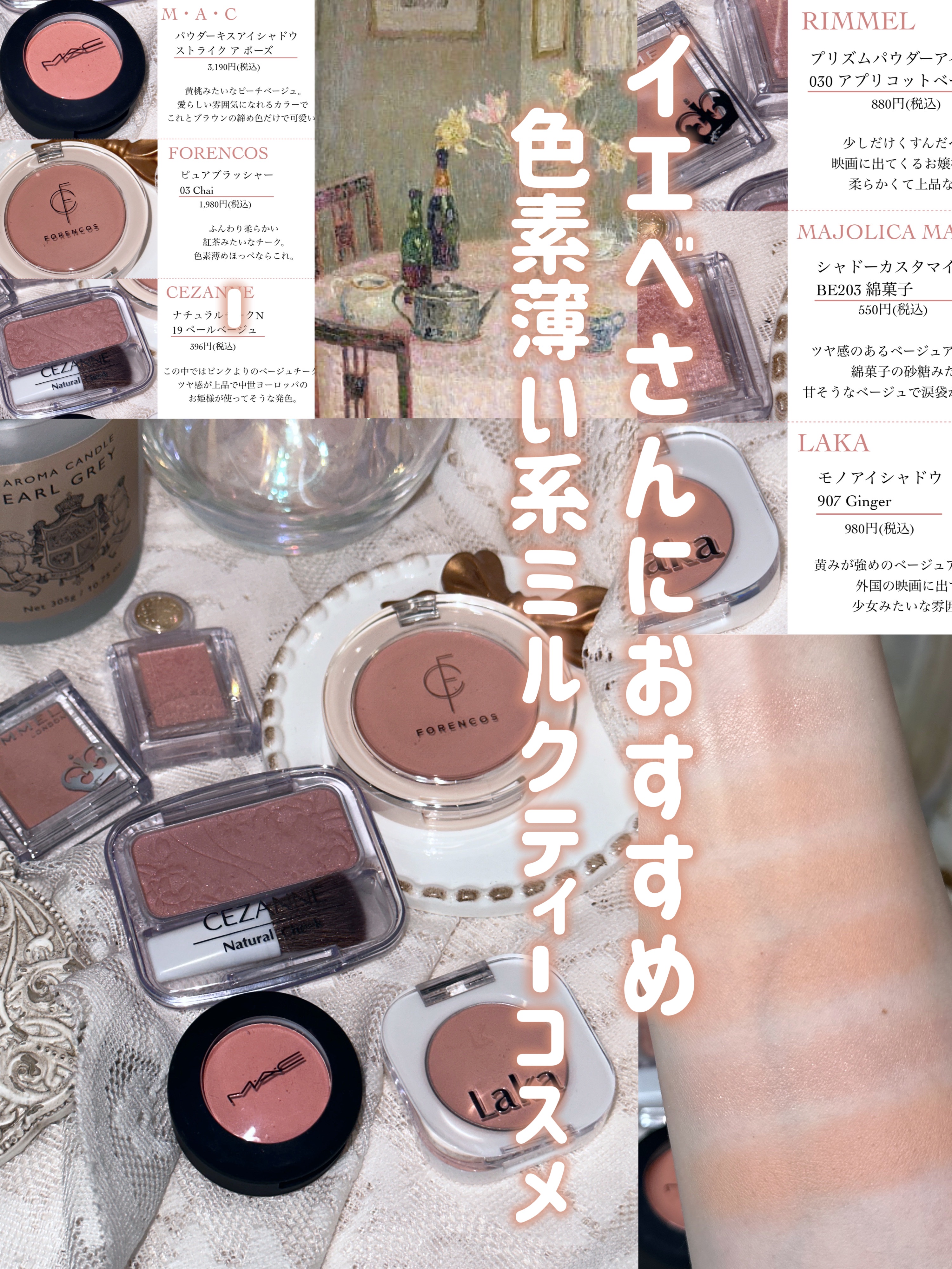 プリズム パウダーアイカラー 030 アプリコットベージュ/リンメル ロンドン/単色アイシャドウを使ったクチコミ（1枚目）