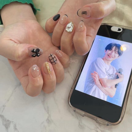 #ジェルネイル,#ワンカラーネイル,#ニュアンスネイル,#うるうるネイル,#ちゅるんネイル,#シンプルネイル,#パーツネイル,#透け感ネイル,#クリアネイル,#ぷっくりネイル,#ちぐはぐネイル,#韓国ネイル,#きらきらネイル,#うるつやネイル,#フレンチガーリーネイル,#フレンチネイル,#リボンネイル,#フラッシュネイルのネイルデザイン