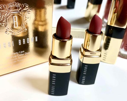 パーティ リップス ミニ リップ カラー デュオ/BOBBI BROWN/口紅を使ったクチコミ(1枚目)