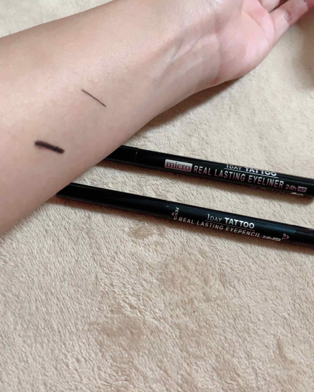 リアルラスティングアイペンシル24h WP/K-パレット/ペンシルアイライナーを使ったクチコミ（2枚目）