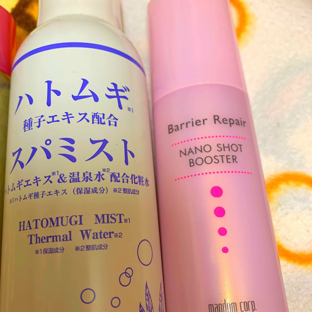 ハトムギスパミスト(ハトムギエキス&温泉水配合化粧水)/小池化学/ミスト状化粧水を使ったクチコミ(4枚目)