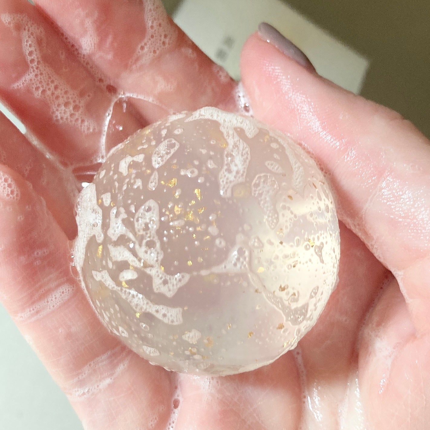 沖縄もち石鹸/ちゅらら/洗顔石鹸を使ったクチコミ(2枚目)