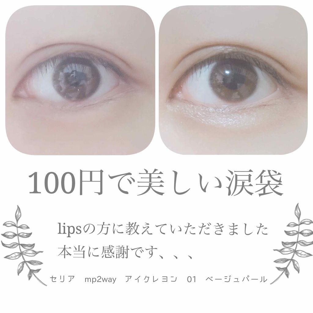 MP2wayアイクレヨン/セリア/スティックアイシャドウを使ったクチコミ(1枚目)